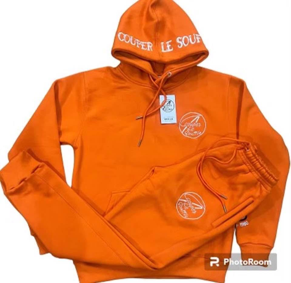 A Couper Le Souffle Unisex Orange SweatSuit