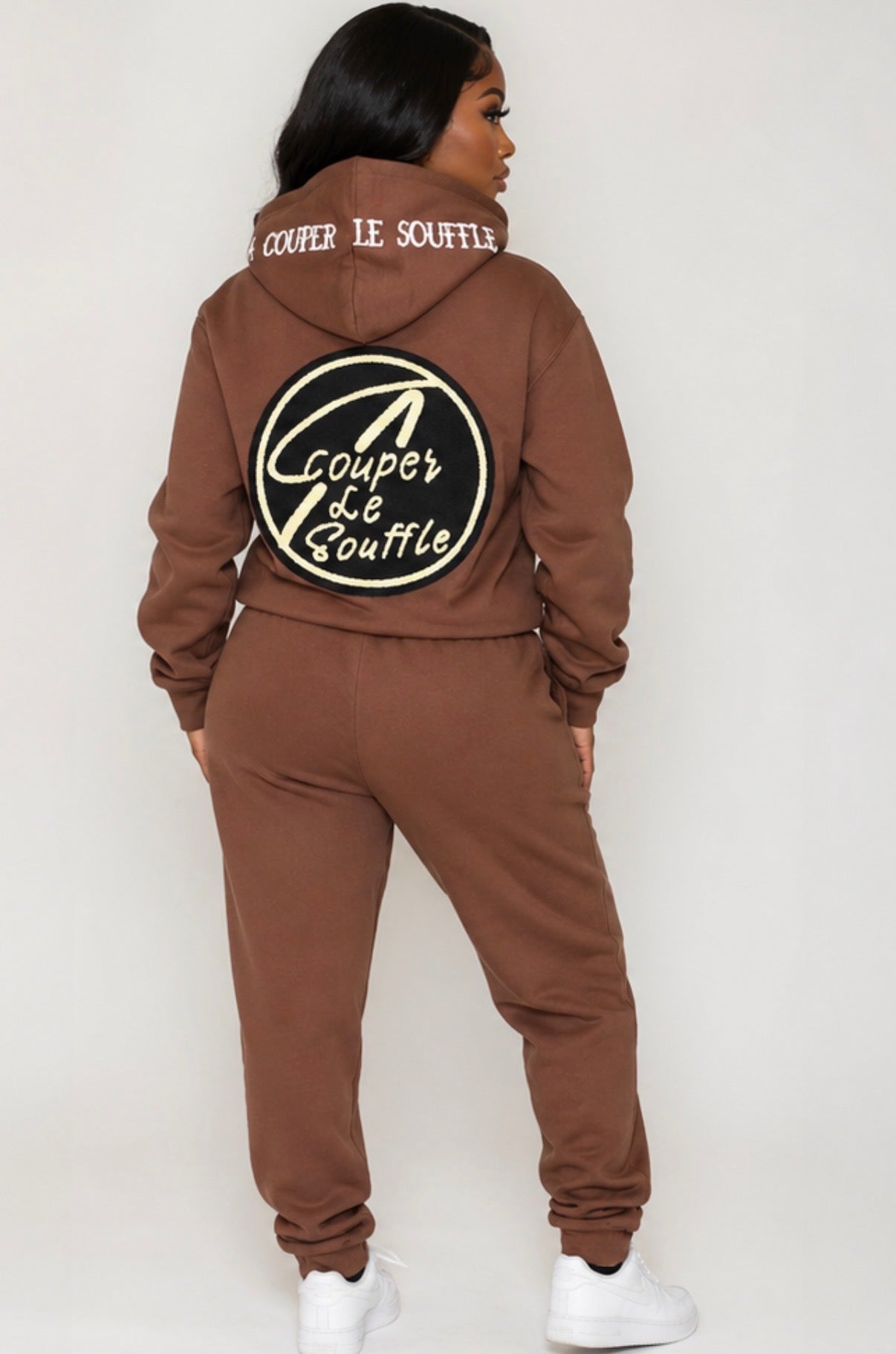 Boss Lady Cocoa Luxe SweatSuits Set