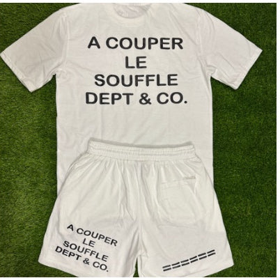 A Couper Le Souffle Department & CO Unisex White Short Sets