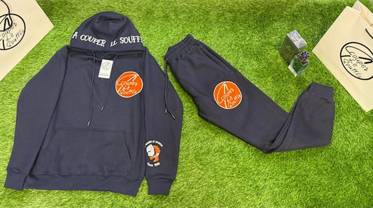 Dark Blue&Orange Sweatsuits