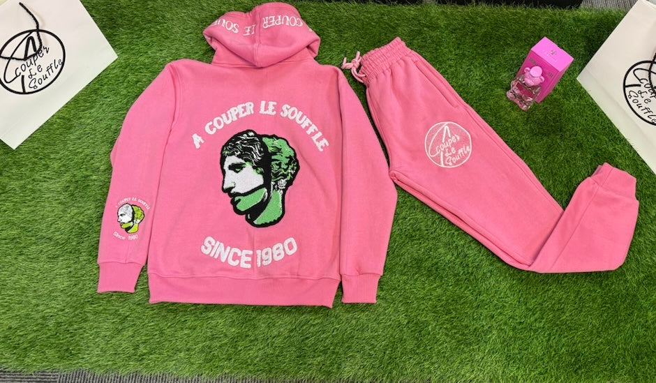 Pink&Green sweatsuits