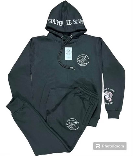 A Couper Le Souffle Black Unisex SweatSuit