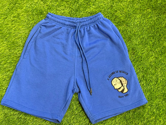 A Couper Le Souffle Unisex Blue Short