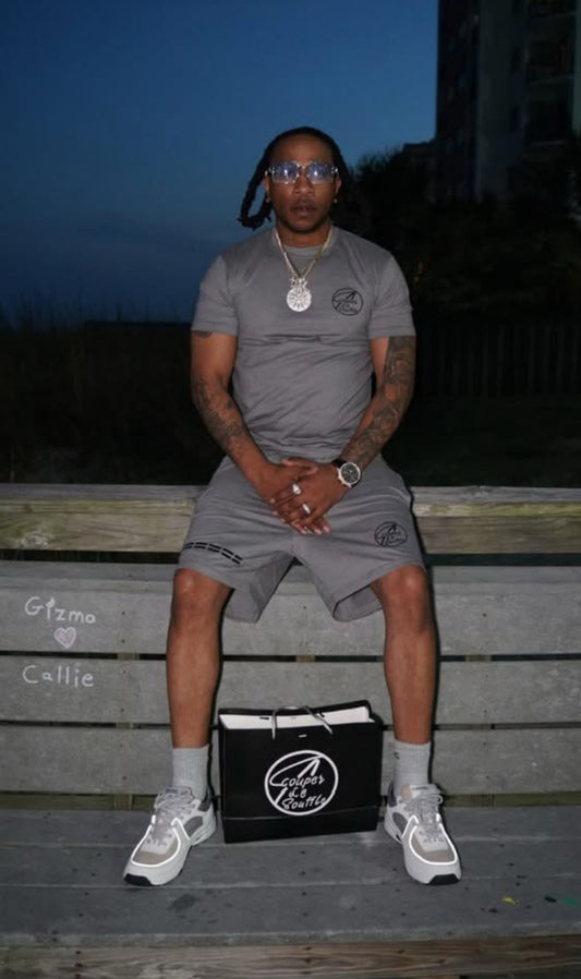 A Couper Le Souffle Department & CO Unisex Gray Short Sets